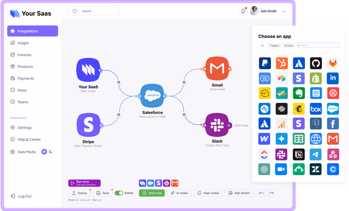 Latenode embedded iPaaS platform overview