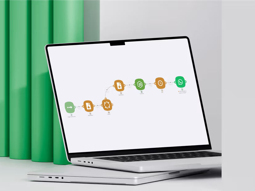 WhatsApp automation template - Bulk message broadcasts